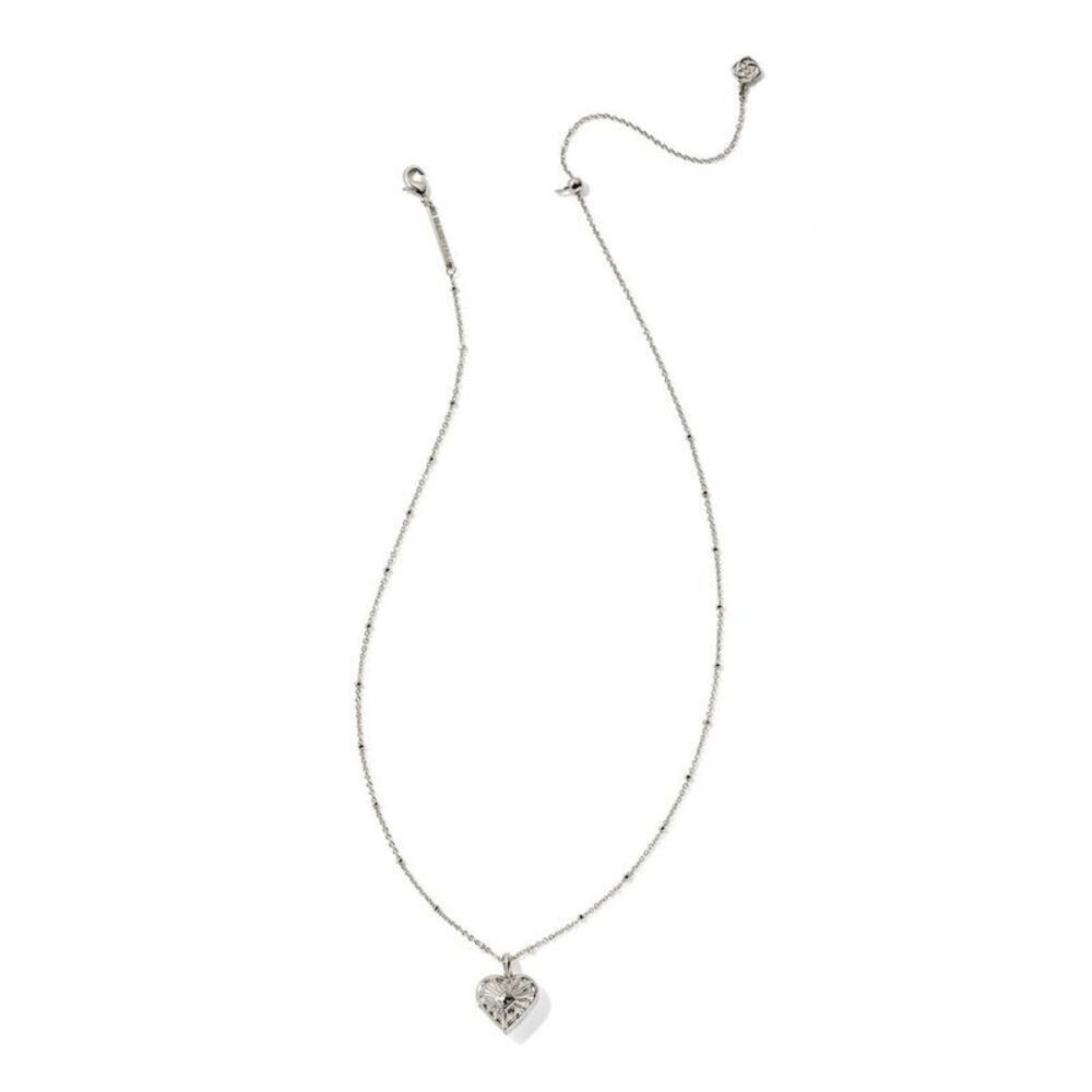 Kendra Scott Anna Sunburst Locket Necklace - Silver